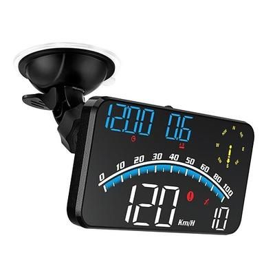 GPS digitale universale display HUD da 5,5 per auto velocità in MPH/Km/h promemoria di guida stancante allerta di eccesso di velocità display HD per tutti i veicoli