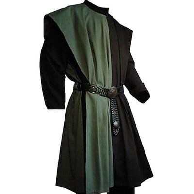 Punk Gotico Medievale Rinascimento Blusa / Camicia Guerriero Cavaliere Vichingo Crociato Tinta unica Costume Per uomo Vichingo Feste Adulti Blusa