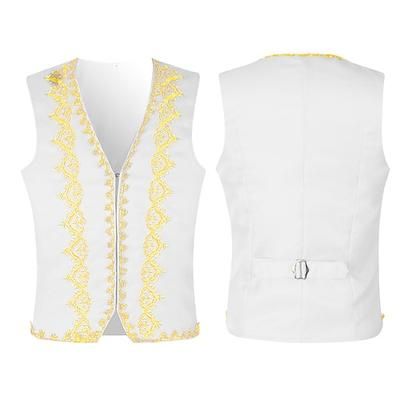 Vintage Steampunk 17° secolo Mascherata Gilet Abbigliamento esterno Principe Jacquard Jacquard Costume Per uomo Halloween Carnevale Mascherata Festa / Sera Carnevale di Venezia Adulti Gilet