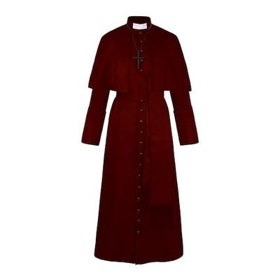 Retrò Vintage Medievale Cappotto Collana Trench Strega Medico della peste Prete Tinta unita Costume Per uomo Stile Steampunk Notte di Valpurga Halloween Carnevale Mascherata Festa / Sera Palcoscenico