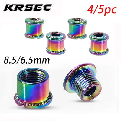 4/5PC Bicycle Chainring Bolt 6.5/8.5mm Bike Chainwheel Crew Mountain Bike Crank Screw Crankset Bolts Bicycle Accesorios