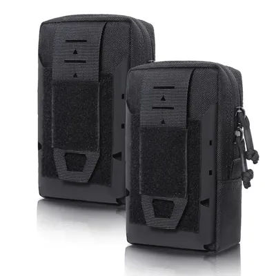 Camping Hiking Cycling 1000D Nylon Waist Bags Waterproof 6.7 Inches Phone Keys Tools Small Utility Pouch Men Tactical Pouch Bags