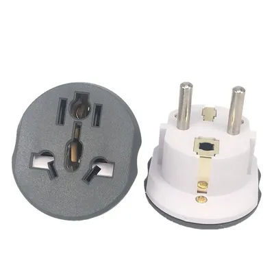 EU Plug Adapter US To EU Plug Adapter 16A 250V Universal Travel Adapter EU Socket AU UK CN To EU Korea Kr Wall Socket
