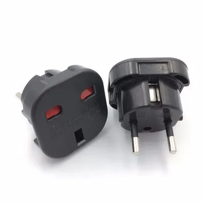 1pcs UK to EU Socket Adapter 220V Euro Travel Plug Converter AC Wall Charger Power Adapter UK British Adapter Electrical Outlets
