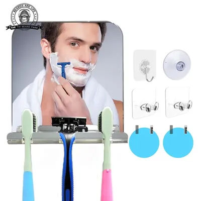 Fogless Shower Mirror For Shaving With Strong Suction, Razor Holder Shower Shaving Mirror Fog Free Mirror For Shower Makeup