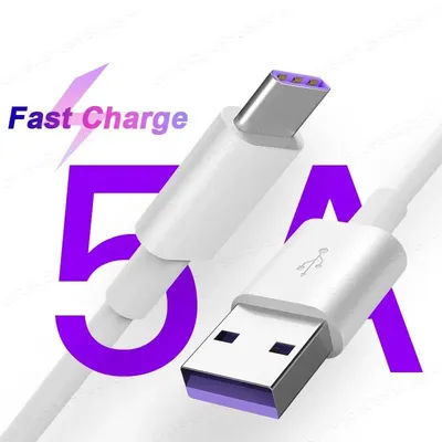 5A USB Type C Cable For Huawei Mate 60 20 P50 P40 P30 Pro Lite 40W 480Mbps Fast Charging Charger