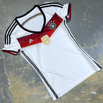 Adidas Tops | Adidas Germany Soccer Jersey Large World Cup 2014 Women’s 4 Star | Color: Black/White | Size: L