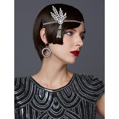 Anni Ruggenti Anni 1920 Retrò Vintage Fascia Flapper Il grande Gatsby Invitato al matrimonio Costume Per donna Performance Festa / Sera Affari / Cerimonia / Matrimonio Altri Accessori