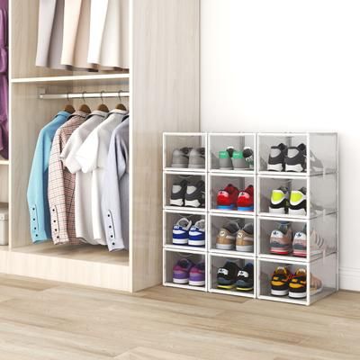 Shoe Storage Box Set Of 6 by LCM Home Fashions, Inc. in White
