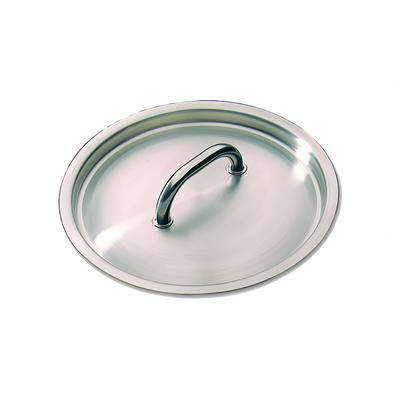 Matfer Bourgeat 692018 7 1/8" Round Sauce Pan Lid, Stainless Steel w/ Welded Handle