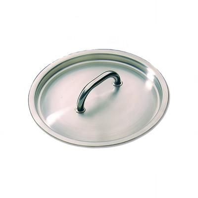Matfer Bourgeat 692036 14 1/4" Round Sauce Pan Lid, Stainless Steel w/ Welded Handle