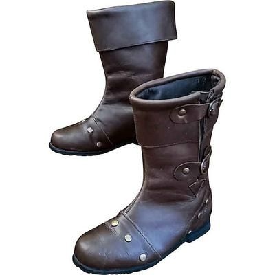 Retrò Vintage Medievale Rinascimento Scarpe Stivali jazz piatti Pirata Vichingo Crociato Ranger Elfico Costume Per uomo Costumi da pirata Stile Steampunk Carnevale Mascherata LARP Adulti Scarpe