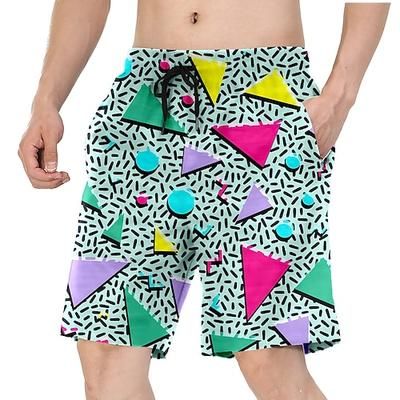 Retrò Vintage Anni '80 Pantaloncini da spiaggia Bambola Costume Per uomo Vacanza Spiaggia Parata dell'Orgoglio Adulti Shorts