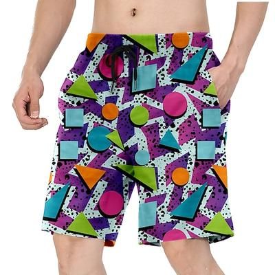 Retrò Vintage Anni '80 Pantaloncini da spiaggia Bambola Costume Per uomo Vacanza Spiaggia Parata dell'Orgoglio Adulti Shorts