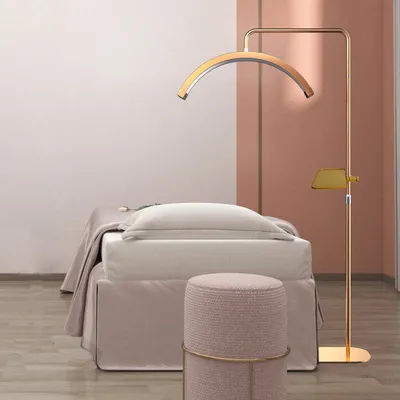 Fosoto FT-Y9 Gold Photography Lamp LED Half-Moon Light Video Ring Lash Light With Rhinestones For