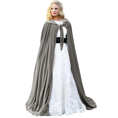 Retrò Vintage Medievale Rinascimento Mantello Strega Vichingo Straniero Vichinghi Elfico Costume Per donna Celtico Vichingo Fantasia Carnevale Mascherata Performance Bambini Adulti Mantello