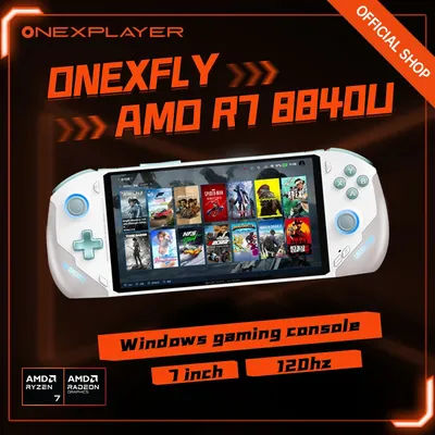 New OneXPlayer OnexFly AMD Ryzen7 8840U 7 Inch PC Handheld Game Console WiFi6 Latops IPS Screen Mini PC Video Gaming Console