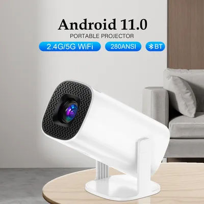 HONGTOP Projector Android 11 4K Dual Wifi6 Allwinner H713 Quad Core Support BT5.0 Home Cinema Outdoor portable Projetor