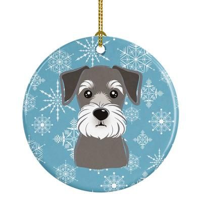 Caroline's Treasures Snowflake Schnauzer Ceramic Ornament