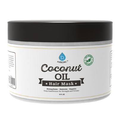 PURSONIC 100% Natural Coconut Oil Hair Mask - 10 OZ