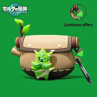 Zeldaes Yahaha Koroks étui pour écouteurs Noctilucent pour AirPods 1 2 3Pro larme du royaume Apple housse pour écouteurs Bluetooth sans fil