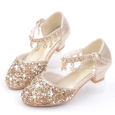 Frozen, favola, principessa Elsa, scarpe per bambine, film, cosplay, paillettes, Halloween, argento, oro, rosa, scarpe, carnevale, mascherata, poliestere, plastica, costumi