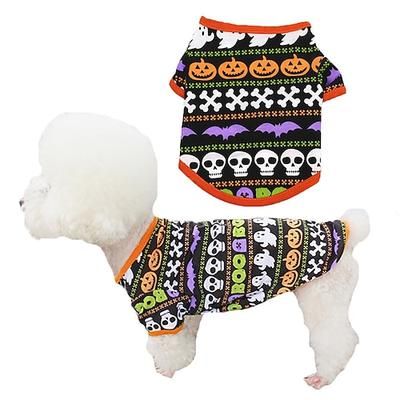 Cane Gatto Camicia / T-Shirt Festa Divertente Impermeabile Traspirante Morbido Lavabile Confortevole All'aperto Halloween Casual Quotidiano Abbigliamento per Cani for Bichon Frisé Volpino di