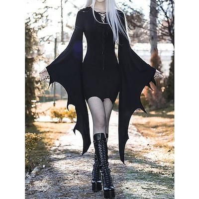 Retrò Vintage Punk Gotico Medievale Vestito Mascherata Strega Streghe Costume Per donna Fantasia Stile Steampunk Notte di Valpurga Halloween Carnevale Mascherata Halloween Festa / Sera Adulti