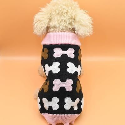Cane Gatto Maglione Moda Carino Inverno Caldo Morbido Lavabile Confortevole All'aperto Sportivo Abbigliamento per Cani for Bichon Frisé Barboncino Volpino di Pomerania Cucciolo Papillon