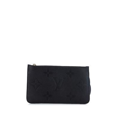 Louis Vuitton Leather Clutch: Black Bags