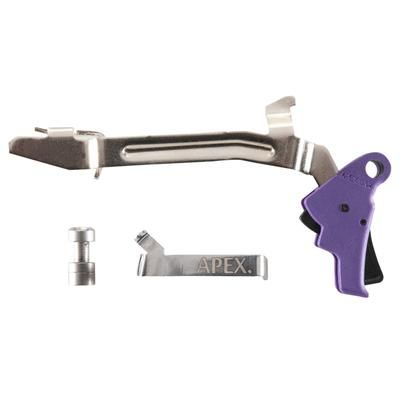 Apex Tactical Specialties Glock Gen 3-4 Polymer Action Enhancement Pistol Trigger Kit Glock Gen 3-4 17/19/22-27/31/32/33/34/35 Drop-In Purple 102P165