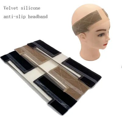 Flexible Velvet Wig Grip Scarf With Adjustable Elastic Band Comfort Head Band Hold Hair Accessories Anti-Slip Band