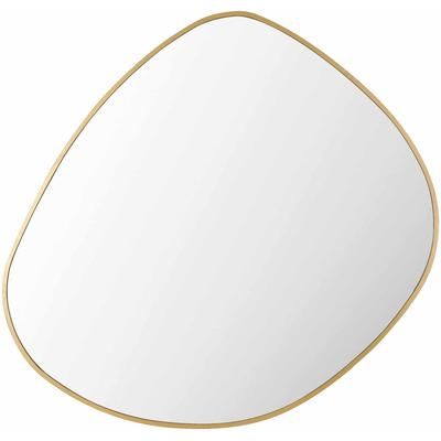 Lochovice 37"H x 36"W x 1"D Gold Accent Mirror - Boutique Rugs