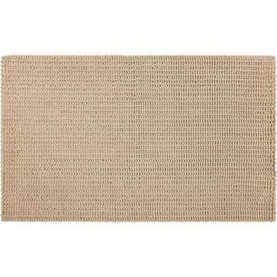 Wide Width Homespun Noodle Bath Rug by Mohawk Home in Taupe (Size 27" W 45" L)