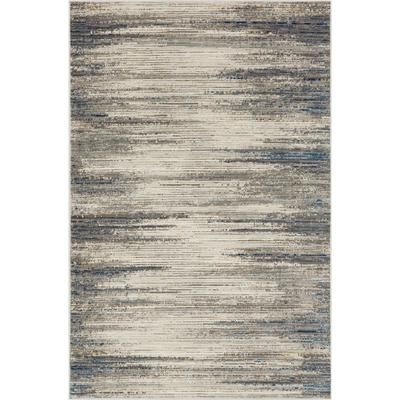 Furie Stripe Area Rug by Mohawk Home in Light Grey (Size 6' X 9')