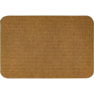 Ribbed Utility Mat Door Mat by Mohawk Home in Tan (Size 24" X 36")