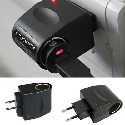 220v AC To 12v DC Car Cigarettes Lighter Adapter Wall-Mounted Power Plug Converter Socket Practical Adapter Converter EU US