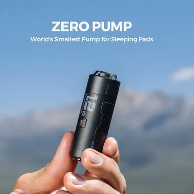 FLEXTAIL ZERO PUMP - 34g Portable Camping Air Pump Electric Inflator for Sleeping Pads, 1 Rechargeable Battery Included