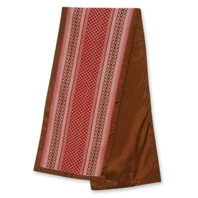 'Lanna Rose' - Handcrafted Cotton Table Runner