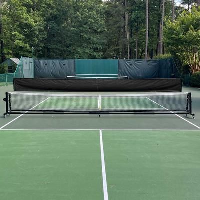 Putterman Pickleball Court Wall Barrier Pickleball Court Equipment Black