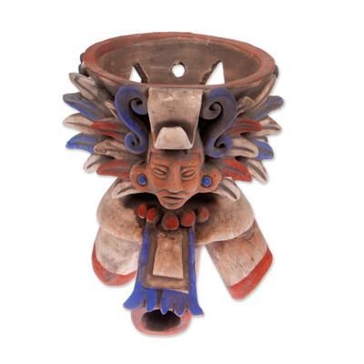 Eagle Omen,'Handcrafted Ceramic Incense Holder from Mexico'