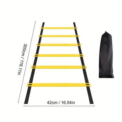 TEMU Agility Ladder With Storage Bag Speed Training Equipment With Storage Bag, Football Soccer Fitness Feet Training Training Ladder