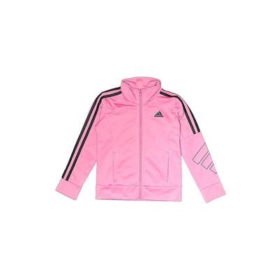 Adidas Track Jacket: Pink Jackets & Outerwear - Kids Girl's Size 5