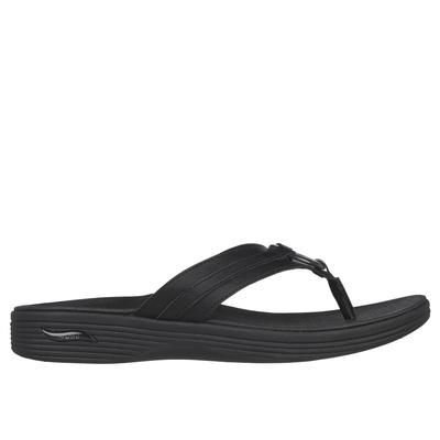 Skechers Women's Arch Fit Maui - Summer Fun Sandals | Size 6.0 | Black | Synthetic | Vegan