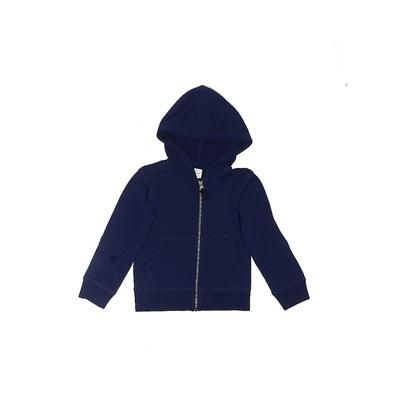 Crewcuts Zip Up Hoodie: Blue Tops - Kids Boy's Size 4