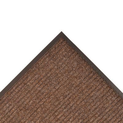 NoTrax 109S0036BR Brush Step Entrance Scraper Floor Mat, 3' x 6', 3/8" Thick, Brown