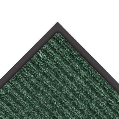 NoTrax 109S0046GN Brush Step Entrance Scraper Floor Mat, 4' x 6', 3/8" Thick, Hunter Green