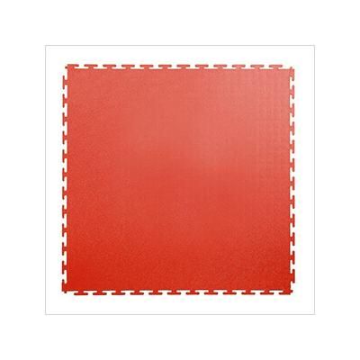 Lock-Tile 7mm Red PVC Smooth Tile (10 Pack)