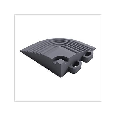 Swisstrax Pro Slate Grey Garage Floor Tile Corner (4-Pack)