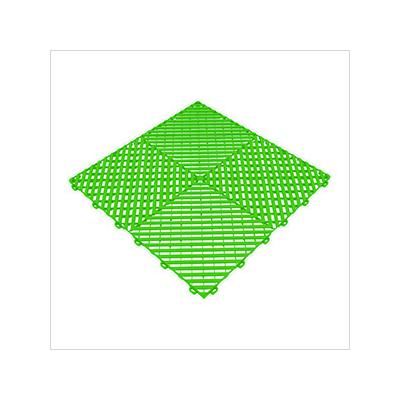 Swisstrax Ribtrax Pro Techno Green Garage Floor Tile (24-Pack)
